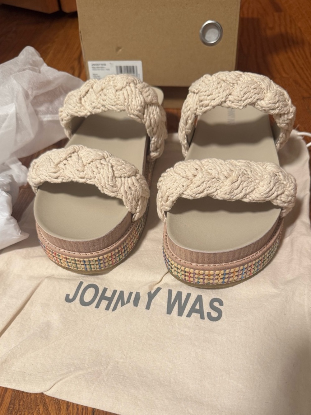 Johnny Was Braided Rope Sandal NWT - Picture 3 of 10